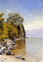 Monsted, Peder Mork - Fishing on Lac Leman